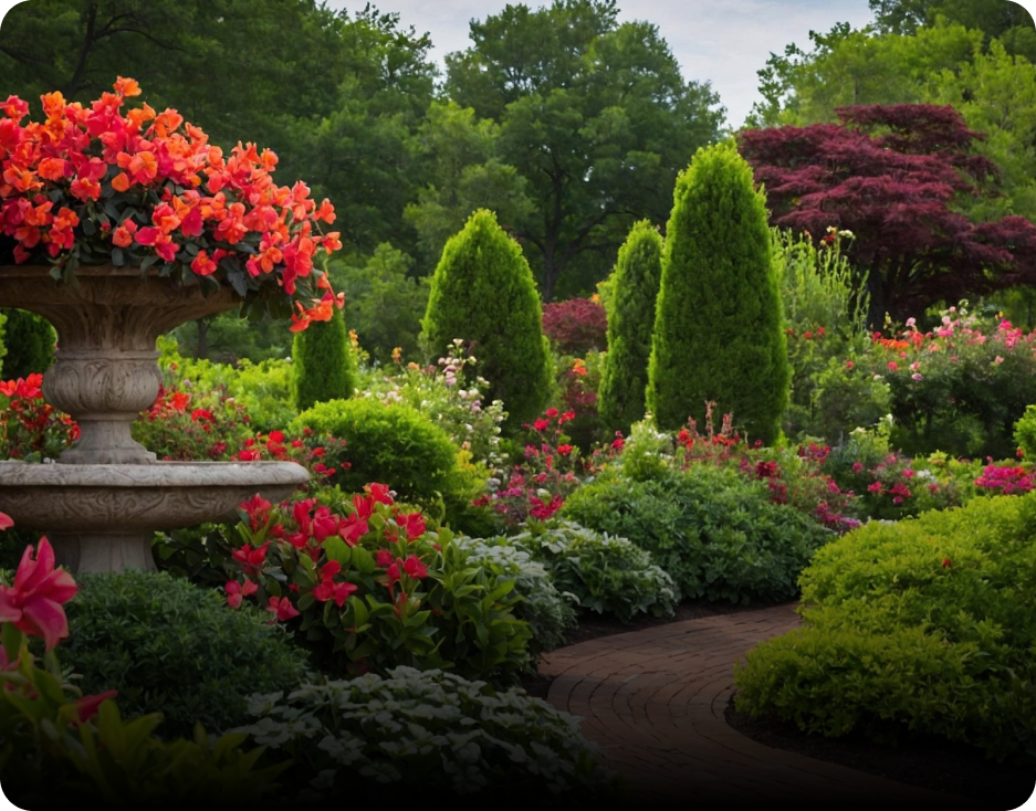 Lush Green Curated Gardens